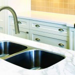 Vogt Traund Modena kitchen faucet stainless steel sink custom countertops Mike's Countertop Shop Sudbury Ontario.